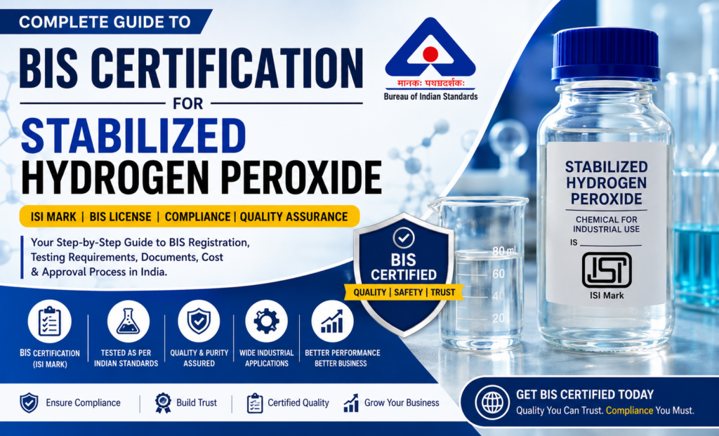 BIS License for Stabilized Hydrogen Peroxide