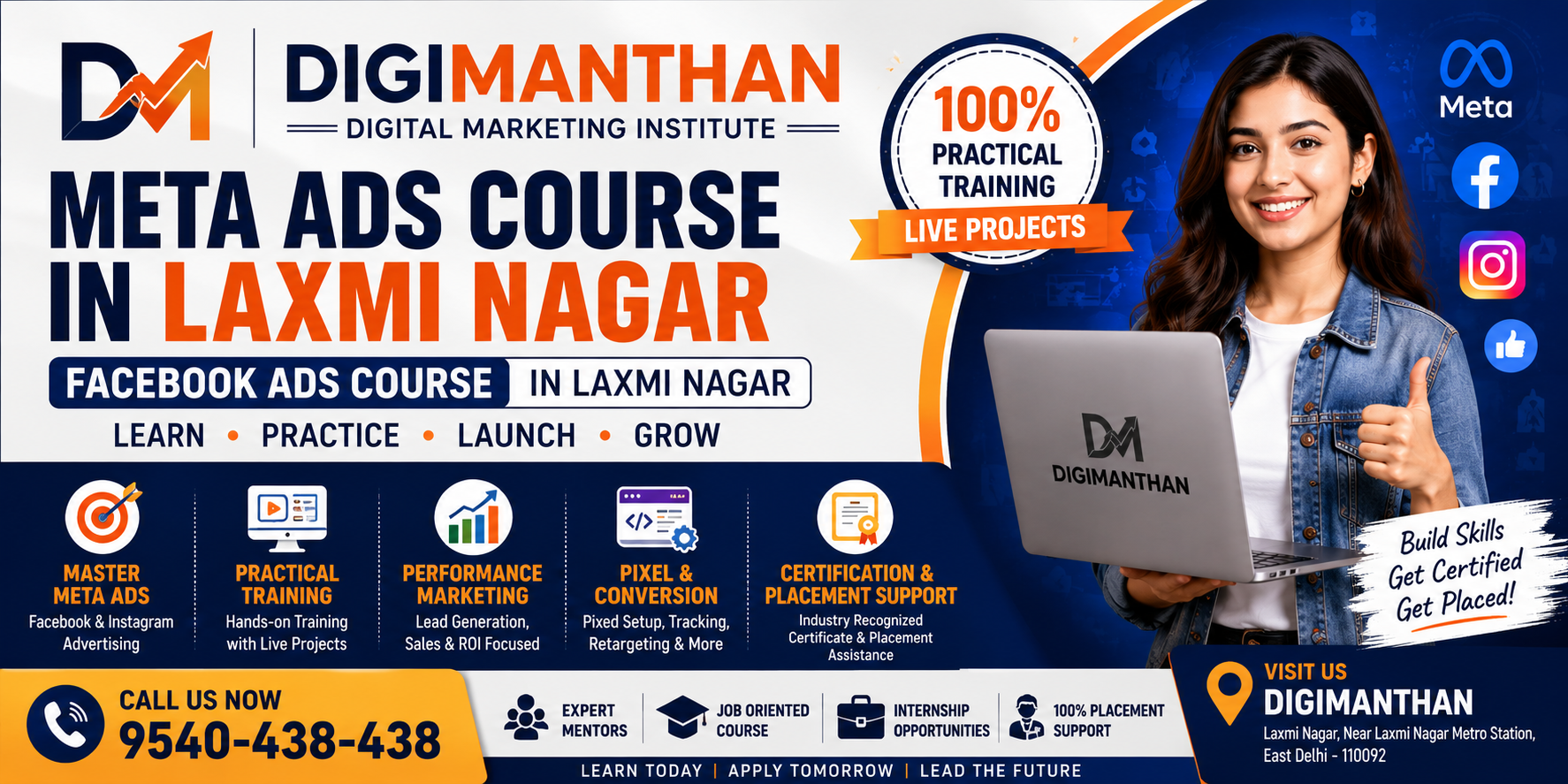 Meta Ads Institute in Laxmi Nagar
